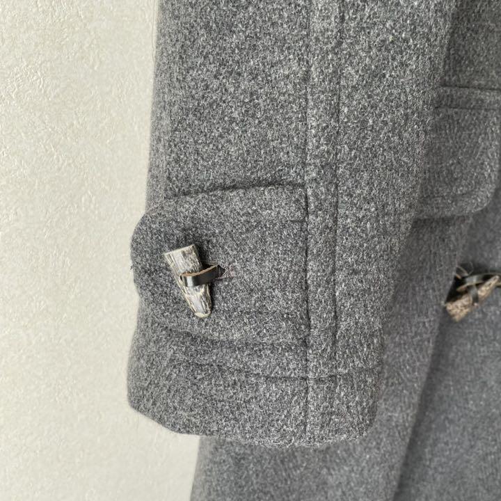 お得在庫あ 未使用タグ付 肉厚ウール グレー 6nQ9M-m99069827588 大きいサイズ ロングダッフルコート 正規店新作