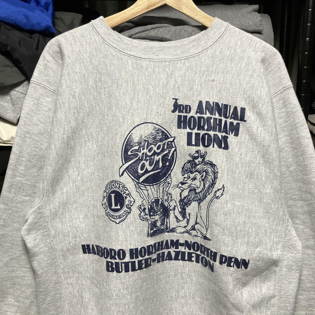 90s Champion リバースウィーブ ライオン 6段プリント チャンピオン
