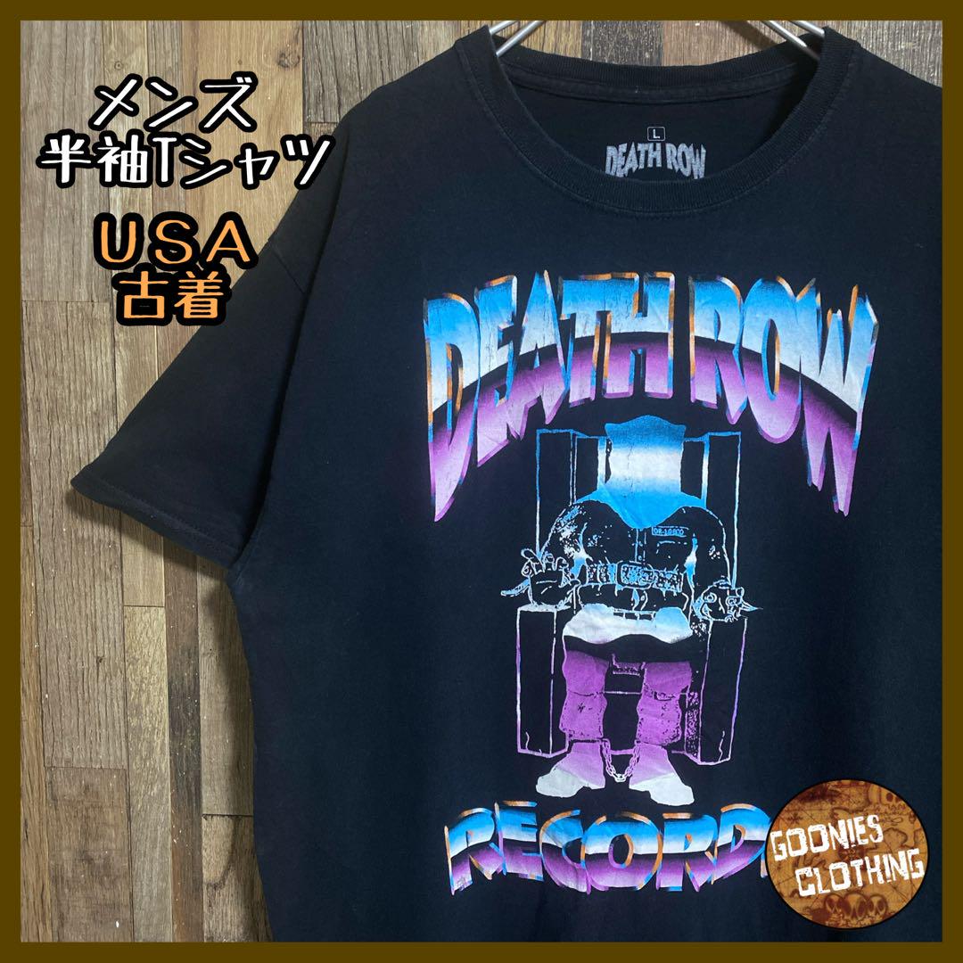 デスロウレコード ヒップホップ ブラック メンズ USA古着 半袖 Tシャツ