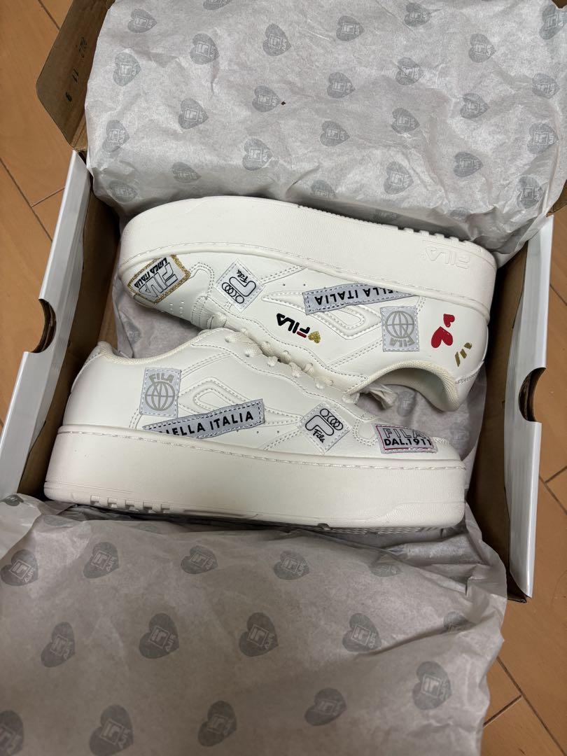 FILA FX-115 HEART COLLAGE ホワイト 23.5cm