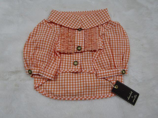 Atelier G.G アトリエGG size4 ギンガムチェック　ブラウス Atelier G.G アトリエGG size4 ギンガムチェックブラウス - 犬服