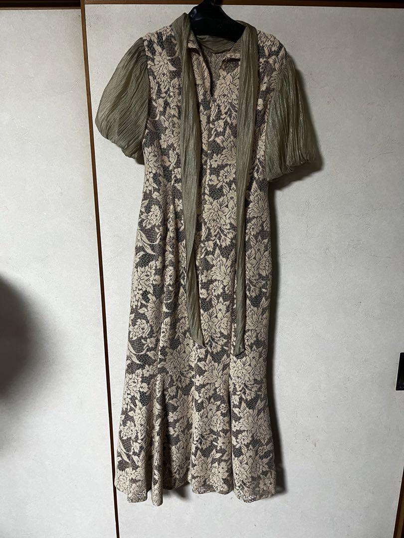 ✨美品✨LAGUNAMOON/ LADYジャガードレースフレアーワンピース