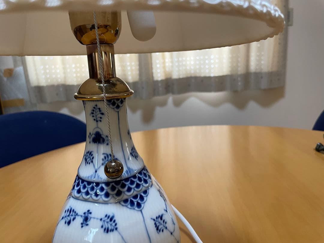 ロイヤルコペンハーゲン ブルーフルーテッド ランプ アンティーク