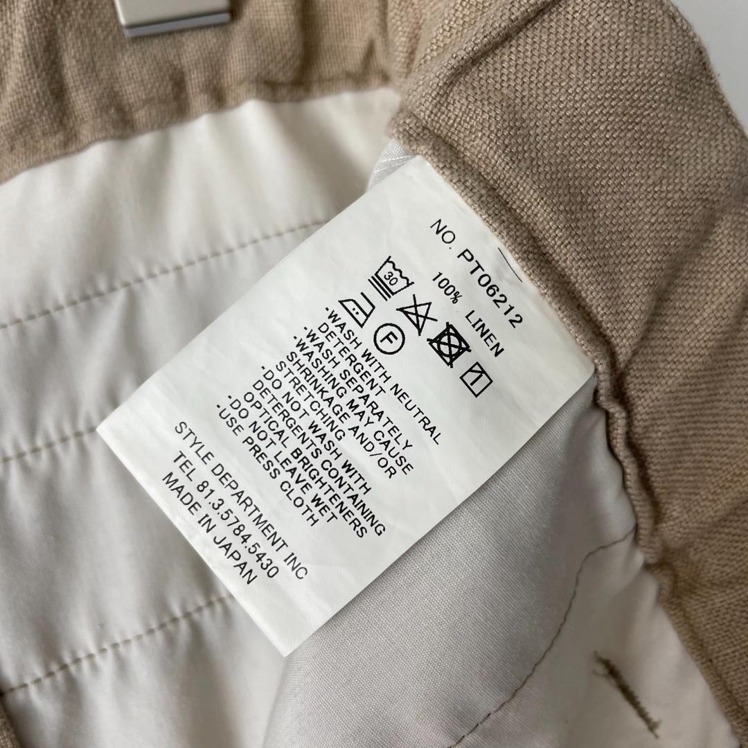 21ss STILL BY HAND 44 (ic) リネン パンツ スラックス