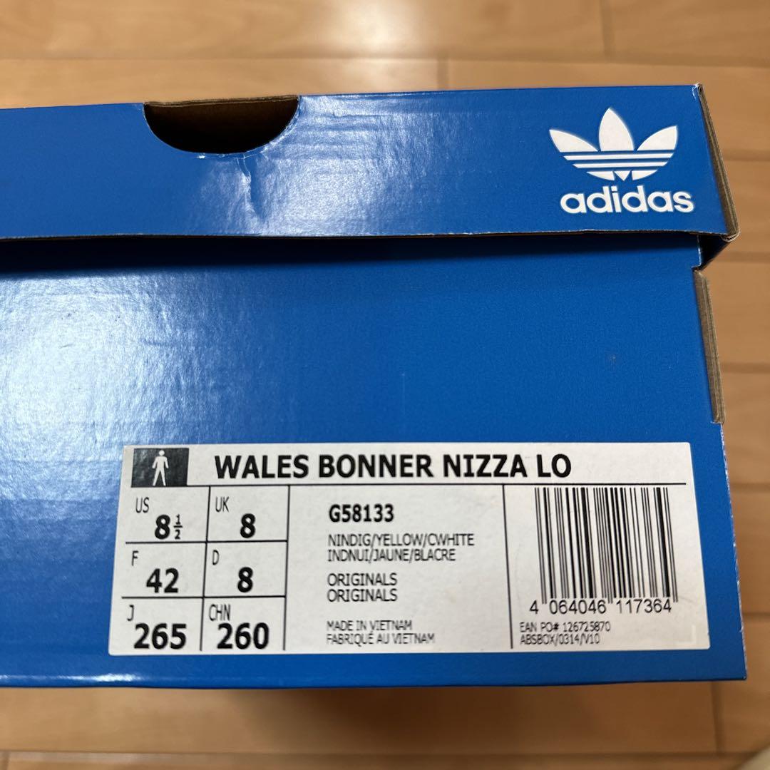 新品 adidas スニーカー WALES BONNER NIZZA 限定品 画像7