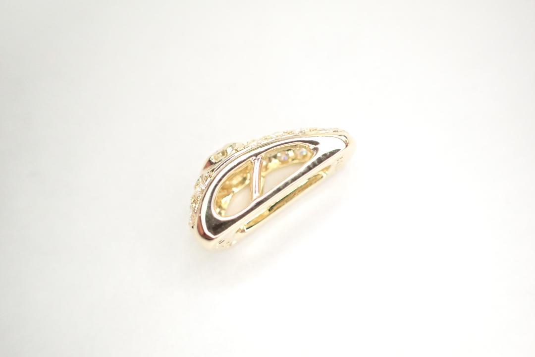 17/美品 ミキモト K18 ダイヤ計0.24ct ペンダントトップ チャーム