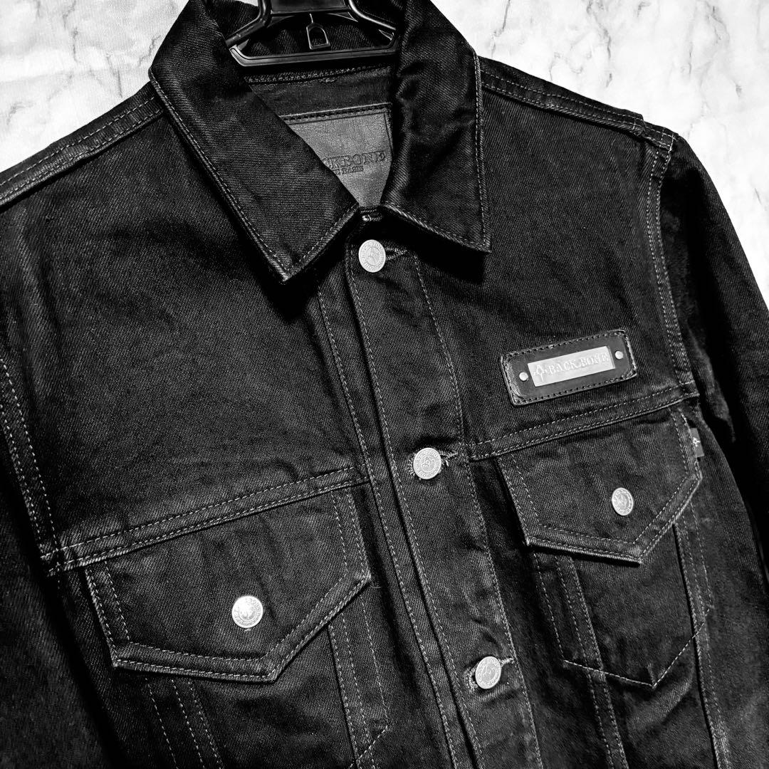 BACKBONE バックボーン ブラックデニムジャケット BACKBONE バックボーン ブラックデニムジャケット