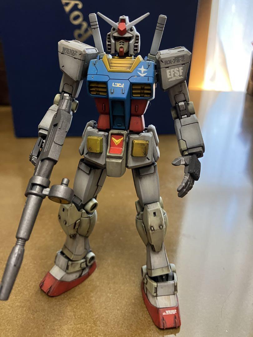 RG ガンダム　ウェザリング塗装