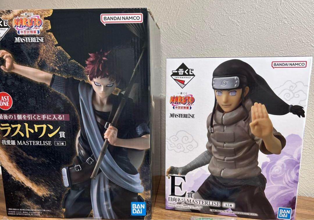 【超目玉枠】 NARUTO】一番くじ メルカリ - フィギュアセット 我愛羅・日向ネジ コミック・アニメ