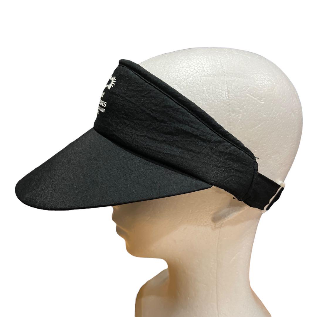 vintage \" Great Adventures \"BLACK 선 바이저