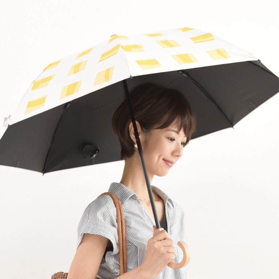 通販大特価 新品未使用 サンバリア100 折りたたみ日傘 イエロー 495gq-m99098399936 定番本物保証