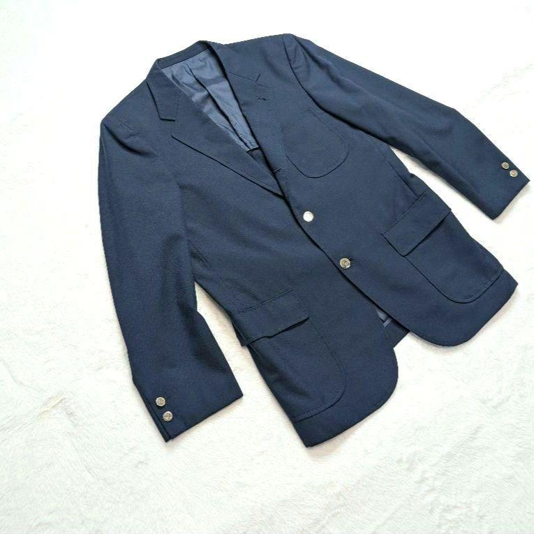 美品 VAN JACKET 紺ブレ 金ボタン L テーラードジャケット ネイビー