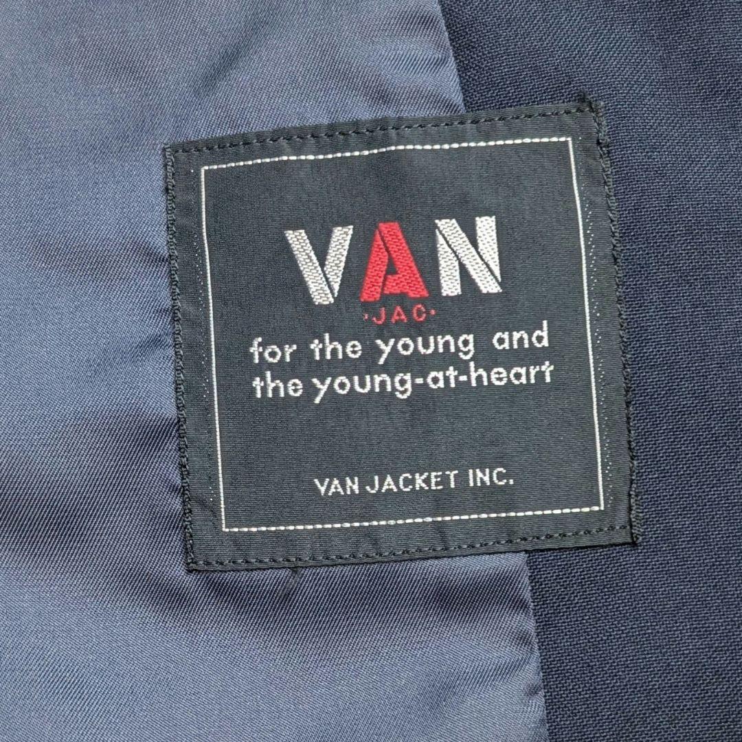 美品 VAN JACKET 紺ブレ 金ボタン L テーラードジャケット ネイビー