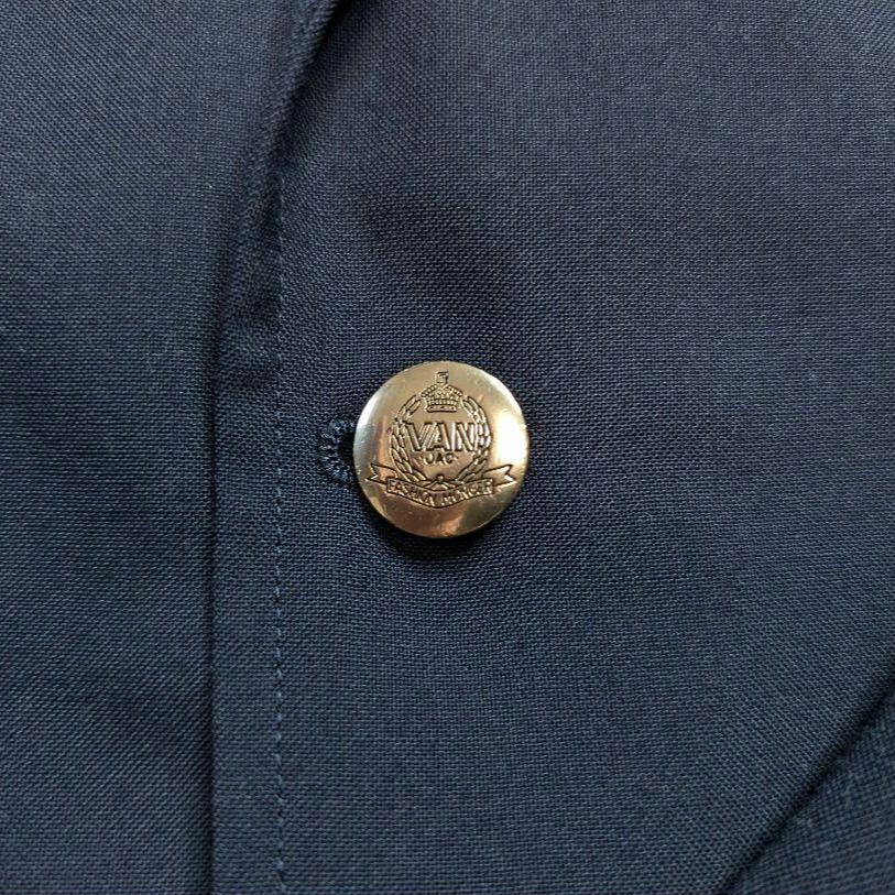 美品 VAN JACKET 紺ブレ 金ボタン L テーラードジャケット ネイビー