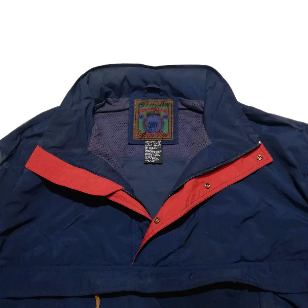 【美品】90s St.John's Bay アノラックパーカー ネイビー XXL