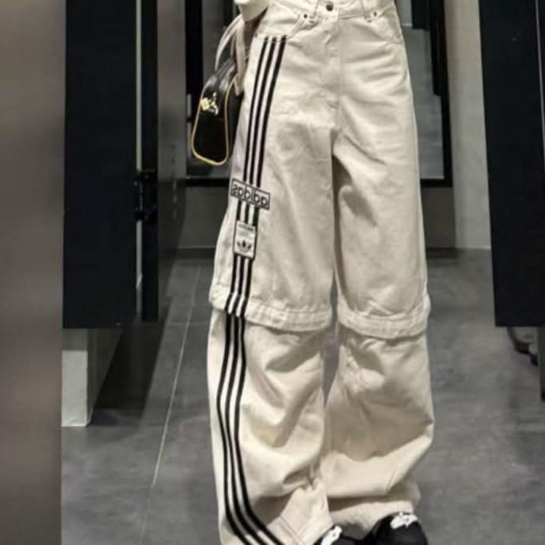 adidas アディブレイク 2-IN-1 デニムパンツ オフホワイト adidas Originals - 新品29⭐️adidas アディブレイク 2-IN-1