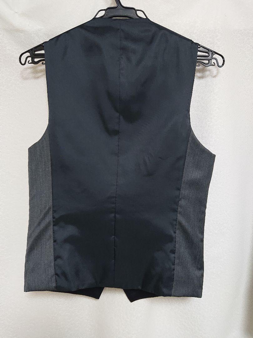 SUITS SEIECT ネイビー 3ピース ビジネススーツ 無地　シルク混