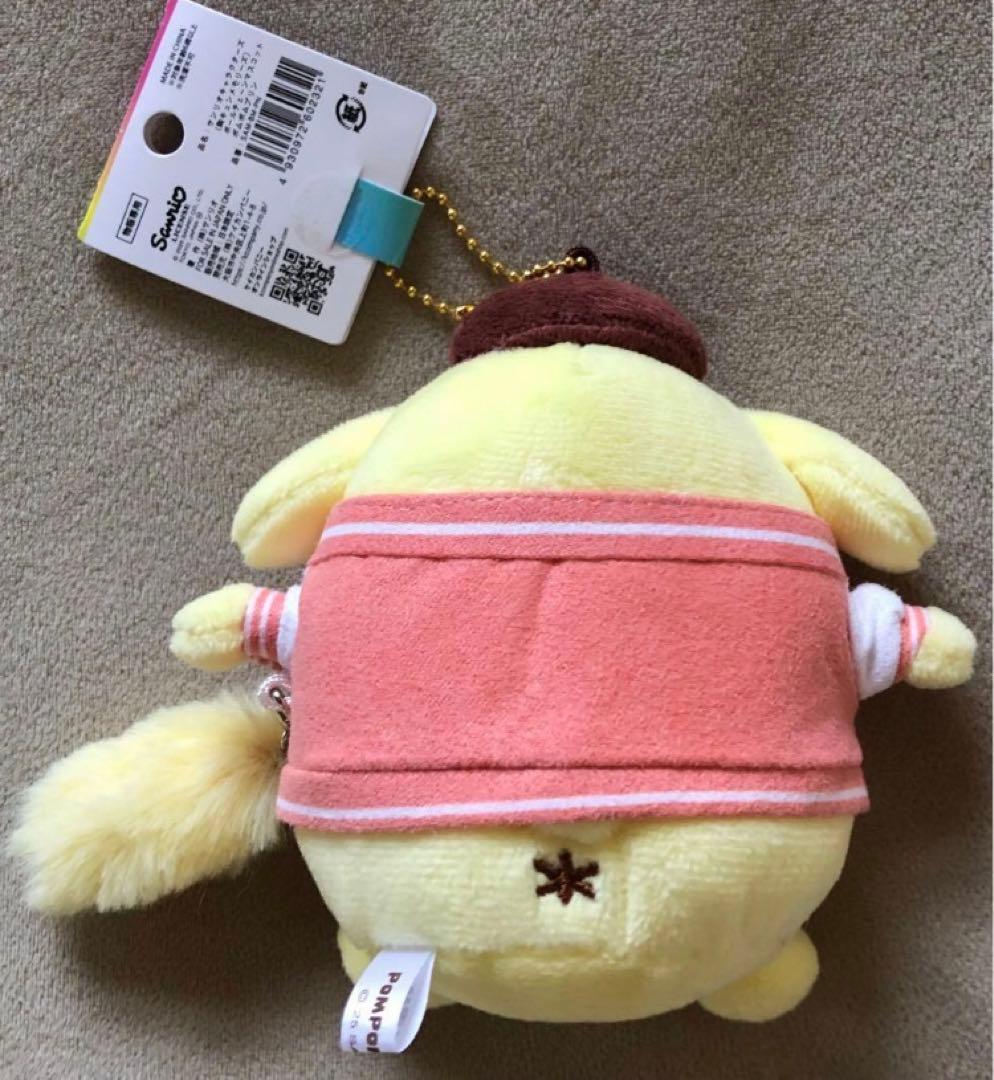 新品 ポムポムプリン ボールチェーンマスコット キーホルダー