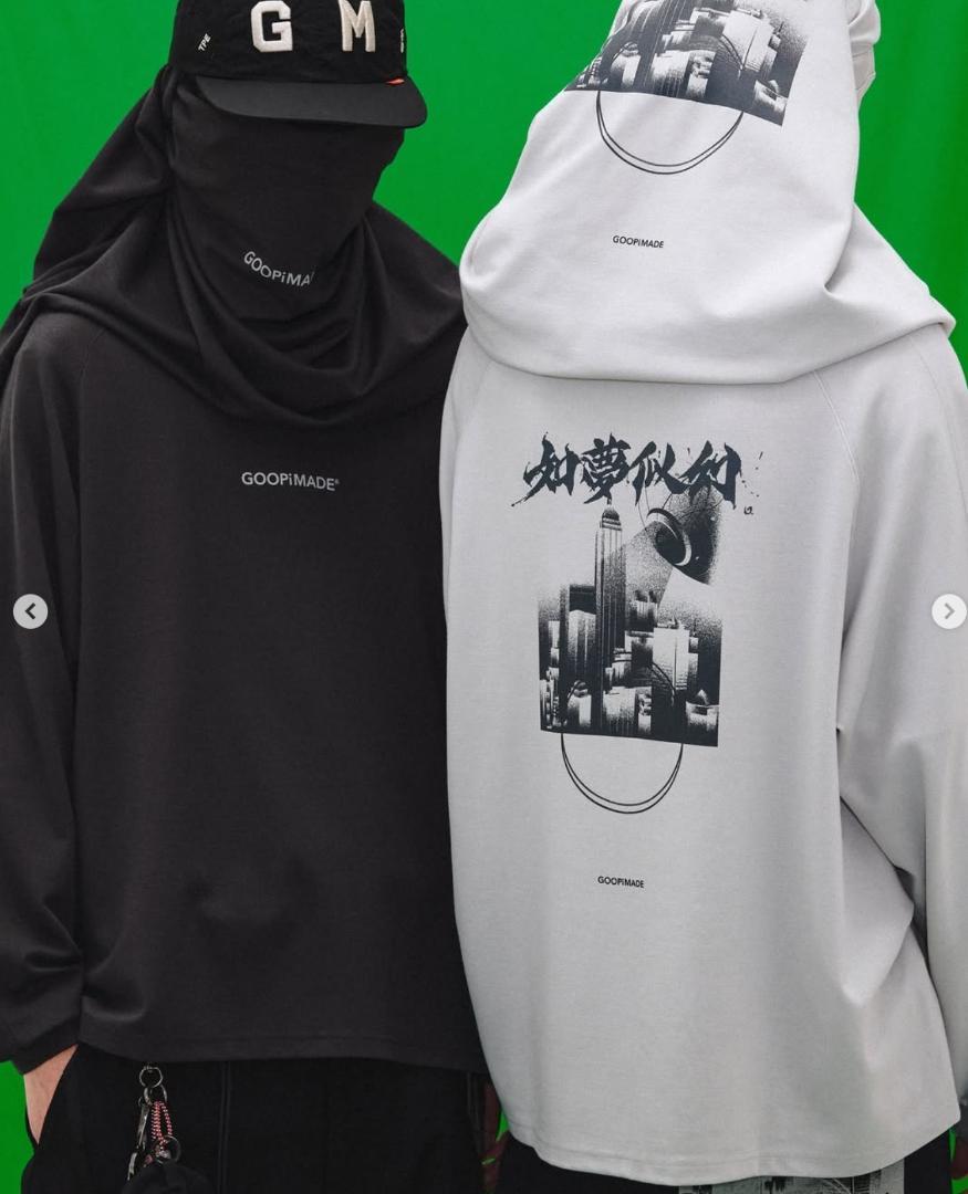 トップス GOOPiMADE K-01C Logo Crewneck Ash