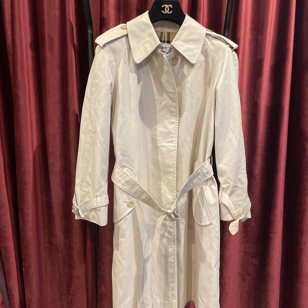 Burberry バーバリー　白　ノバチェック  トレンチコート　アウター