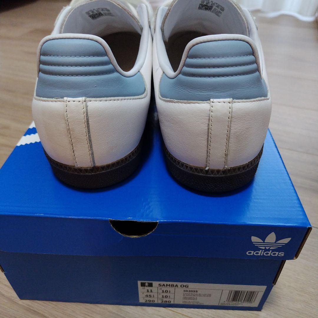 adidas Samba ホワイト ブルー