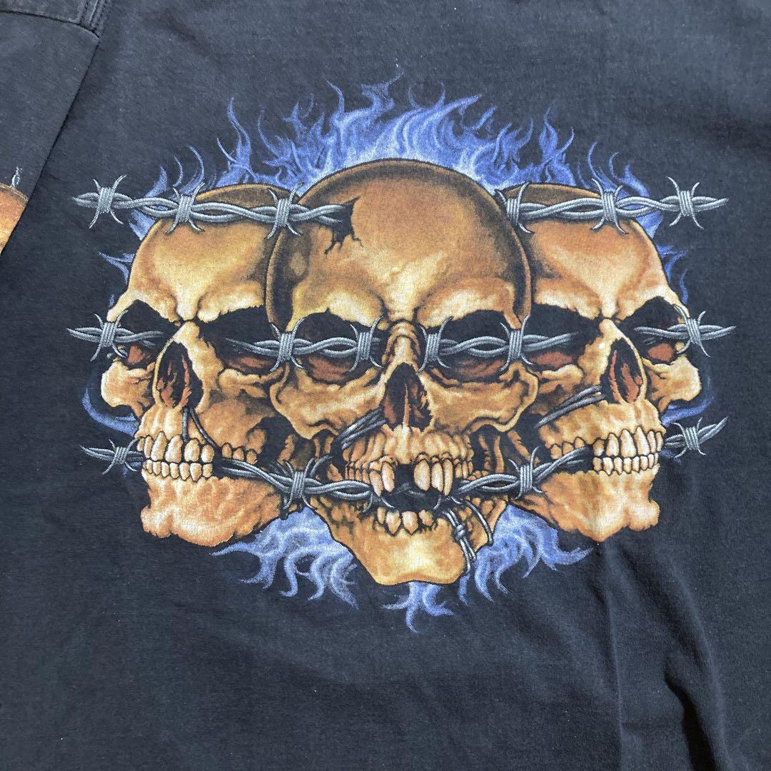 STURGIS スタージス スカル長袖Tシャツ L相当 ハーレー