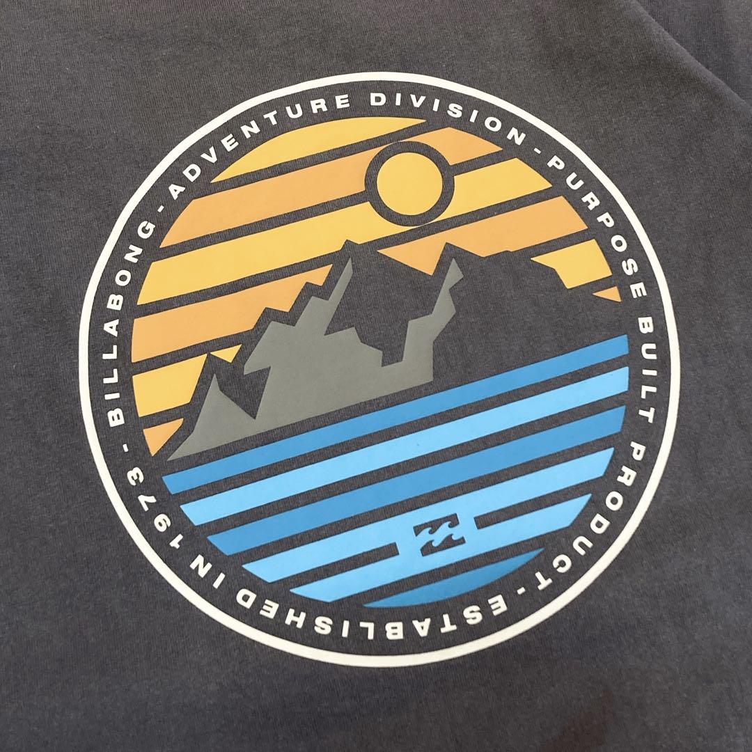 BILLABONG ビラボン Tシャツ デカロゴ チャコール L 0958