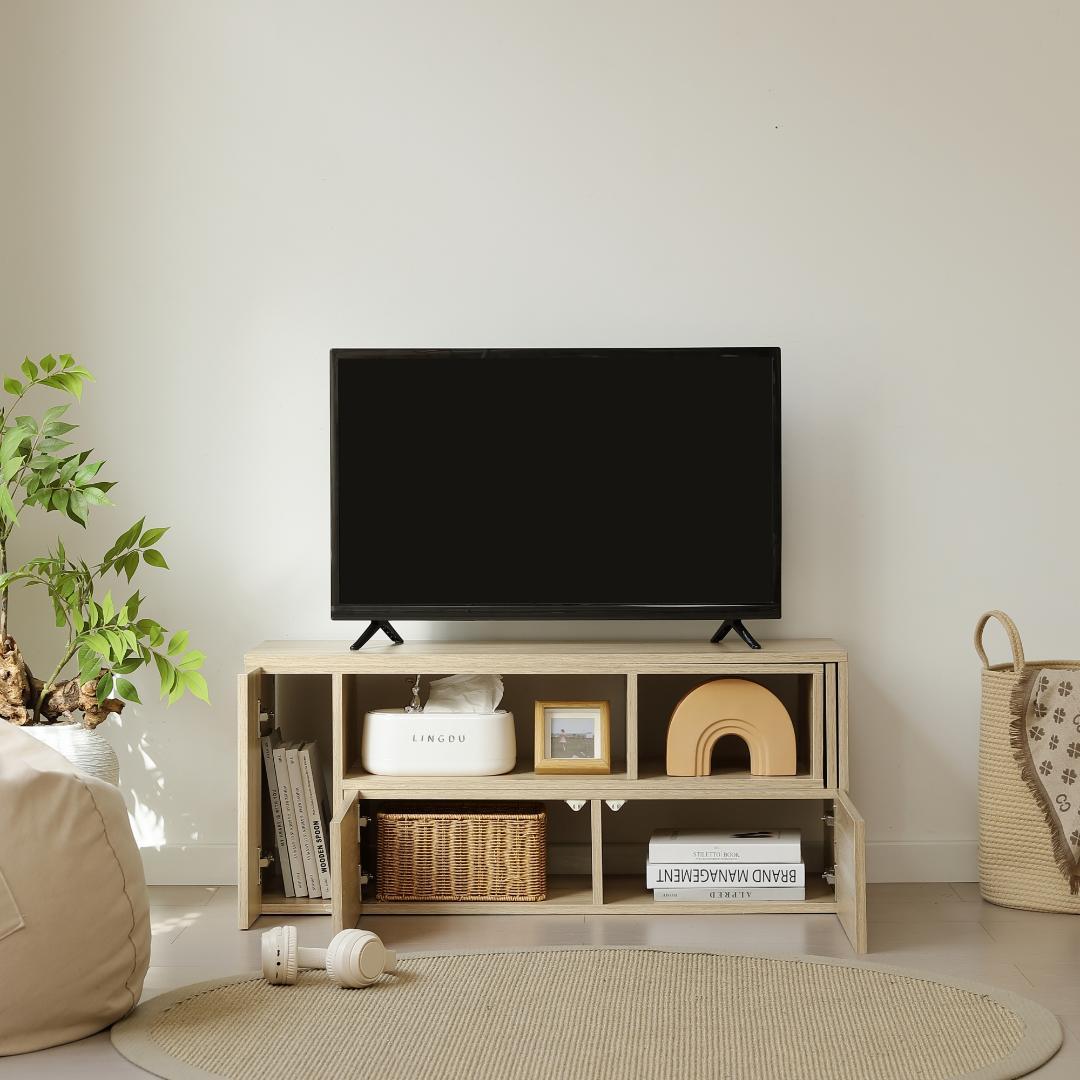 キャビネット【単品】　幅95～169cm　伸縮自由　L字収納　NATURAL キャビネット【単品】 幅95～169cm 伸縮自由 L字収納 NATURAL - メルカリ