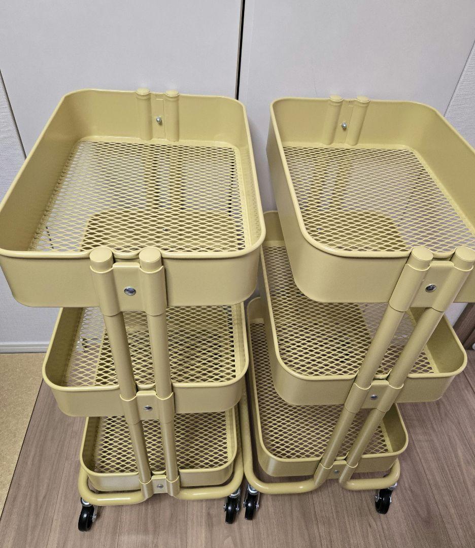 【引取限定】RÅSKOG ロースコグ キッチンワゴン IKEA 2個