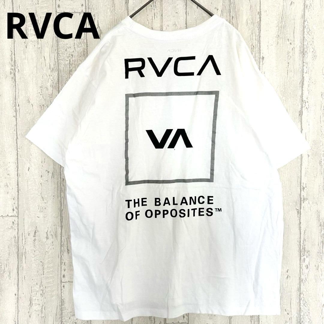 RVCA ルーカ ロゴ Tシャツ 【L】カットソー バックプリント 白