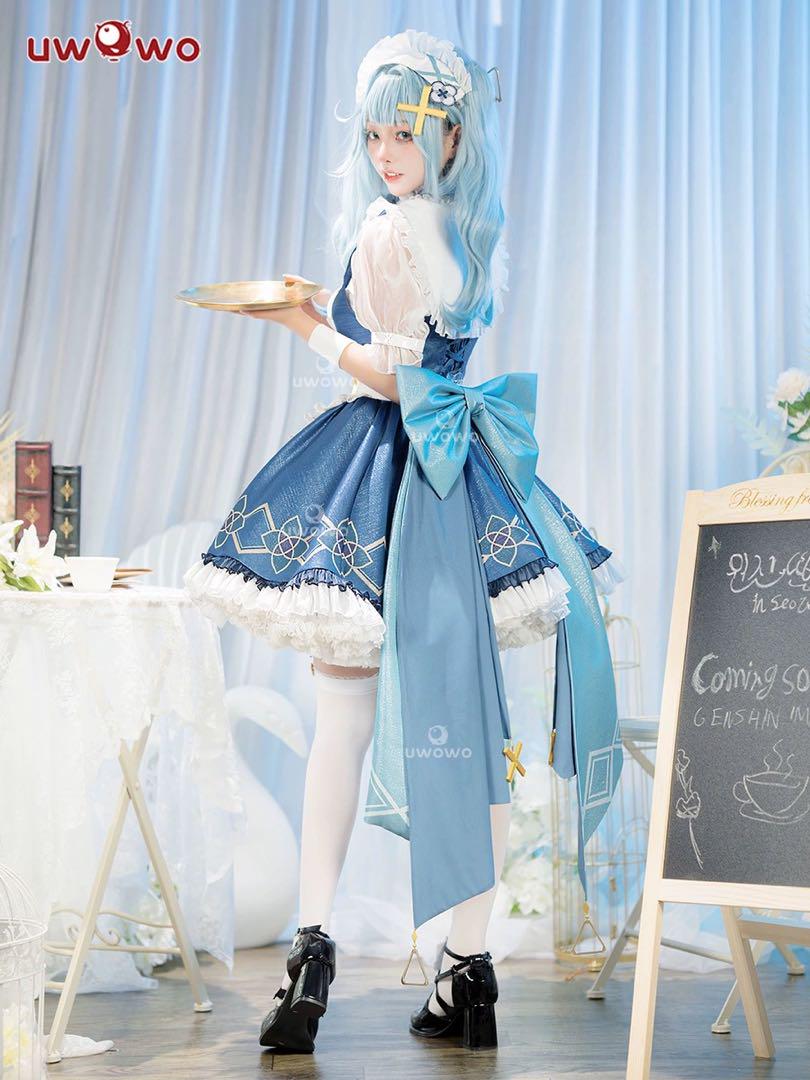Uwowo 原神 ファルザン メイド服 コスプレ衣装 ウィッグ・靴追加可 画像4