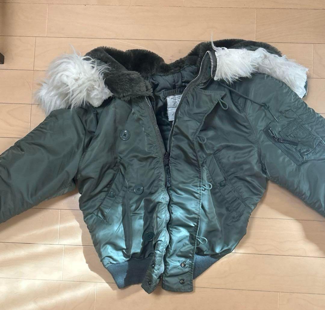 【ビンテージ美品】【超希少旧タグ】【アルファ】【N-2B】【Mサイズ】【カーキ】