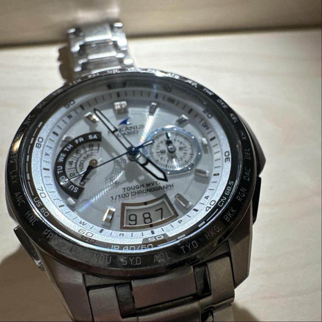 CASIO OCEANUS 電波時計 ソーラー