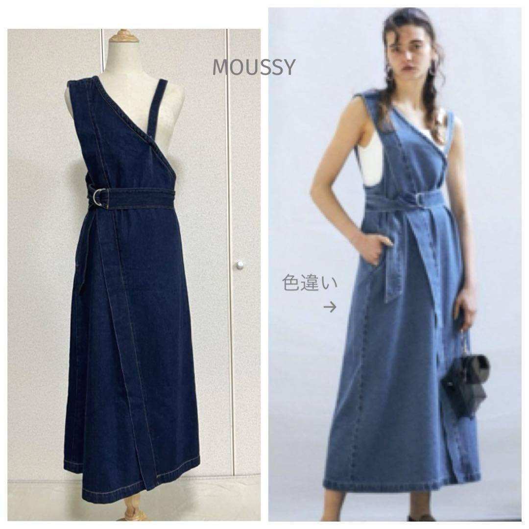 MOUSSY マウジー ASYMMETRY DENIM ドレス デニムワンピース