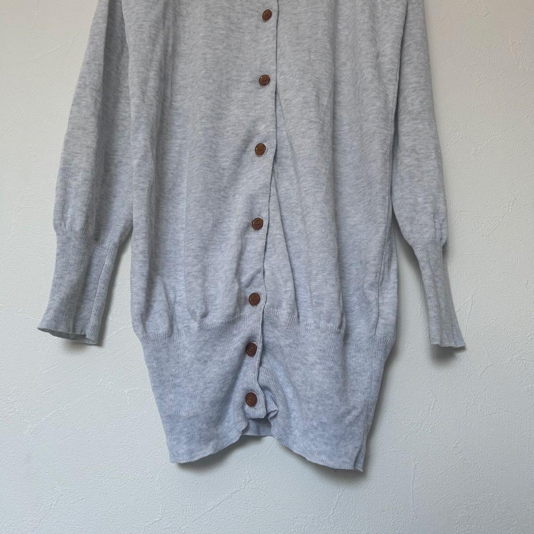 店内商品がすべてレジにて半額！！ Vivienne Westwood カーディガン グレー 長袖 コットン100% トップス