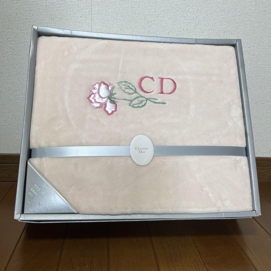 【新品未使用】 Christian Dior ボアシーツ 140㎝x240㎝