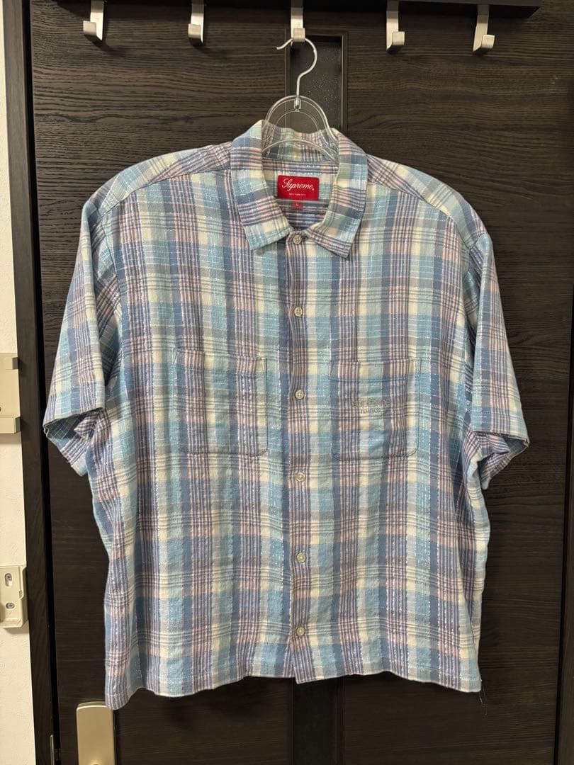 Supreme 23SS Metallic Plaid Shirt