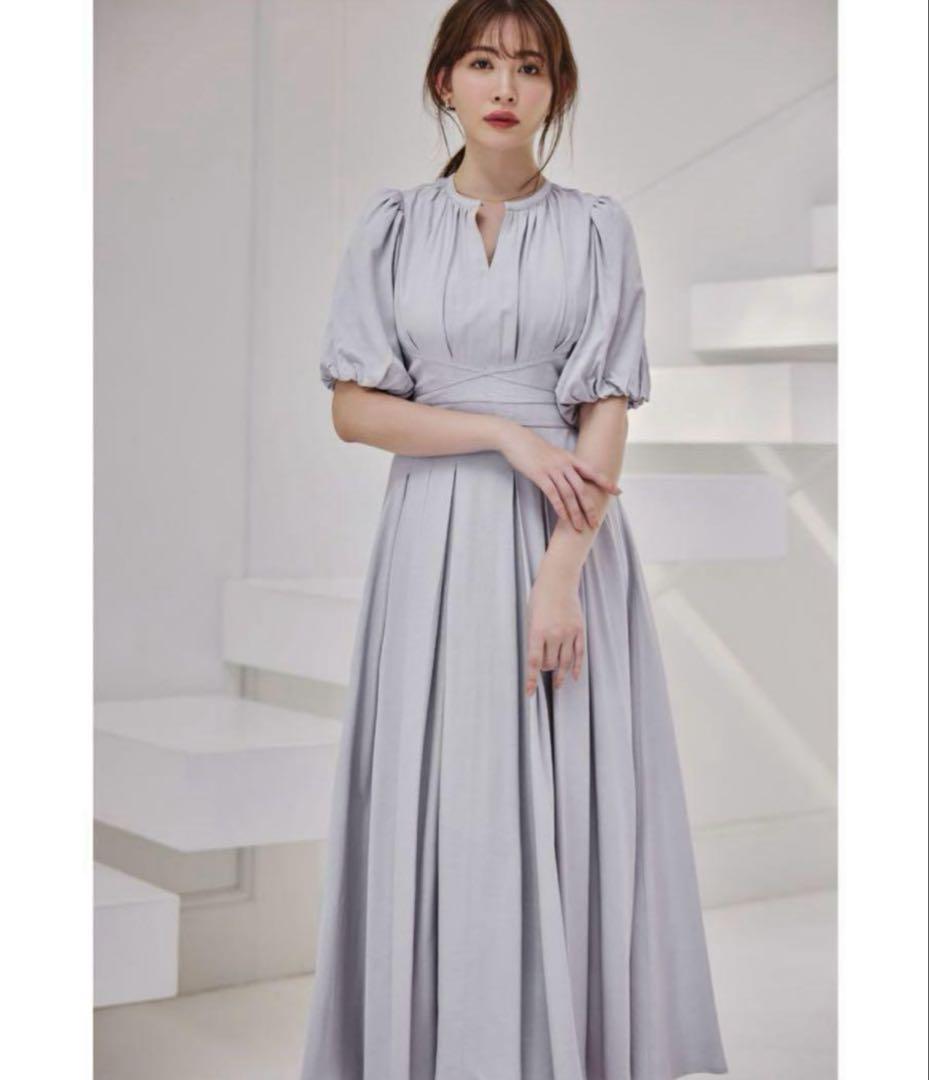 herlipto Fountain Lace Up Bow Dress