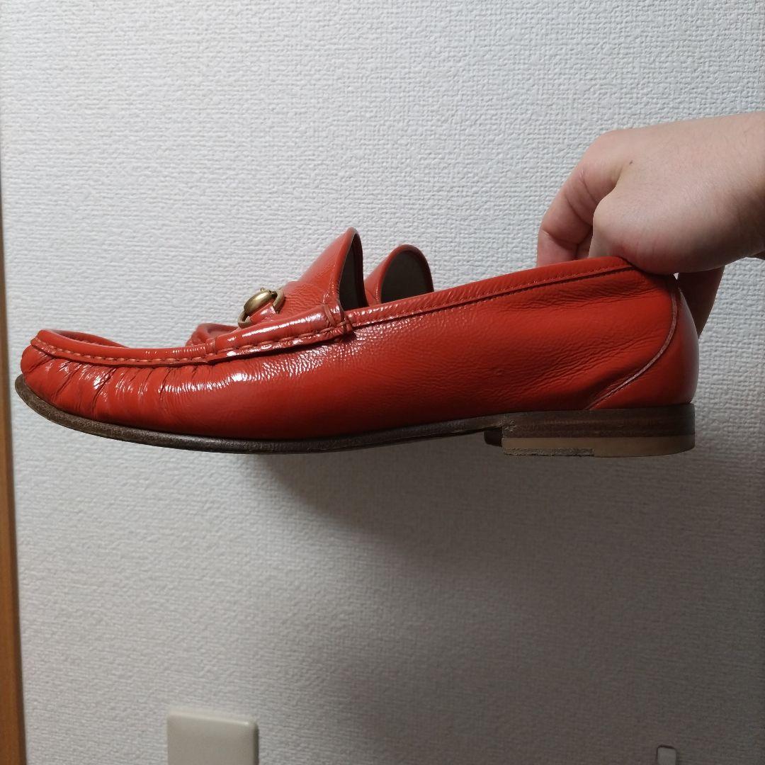 GUCCI ローファー　オレンジ　9 1/2 日本サイズ28.0