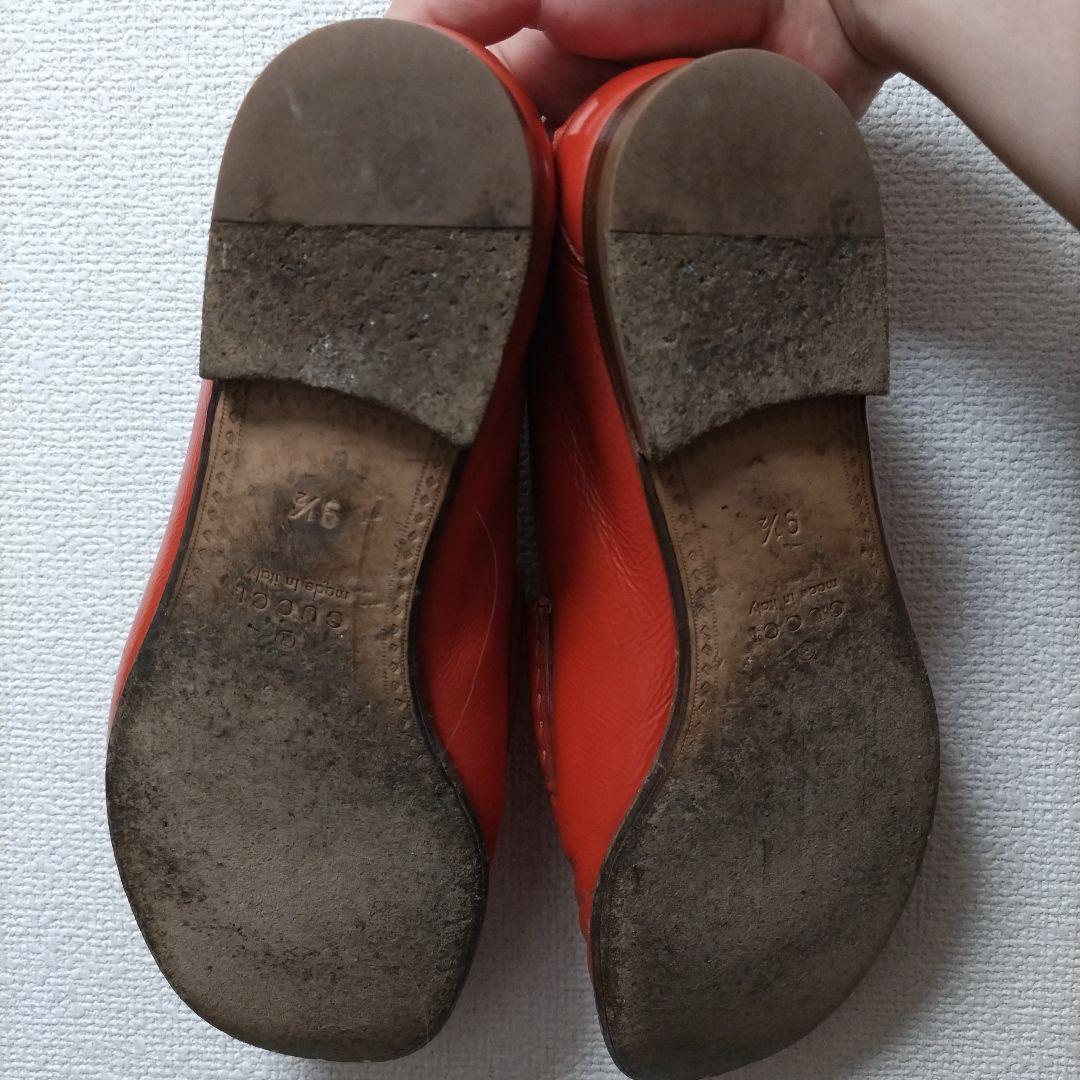 GUCCI ローファー　オレンジ　9 1/2 日本サイズ28.0