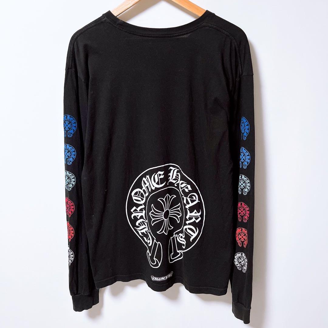 CHROME HEARTS マルチカラーホースシュー長袖 Tシャツ 2613