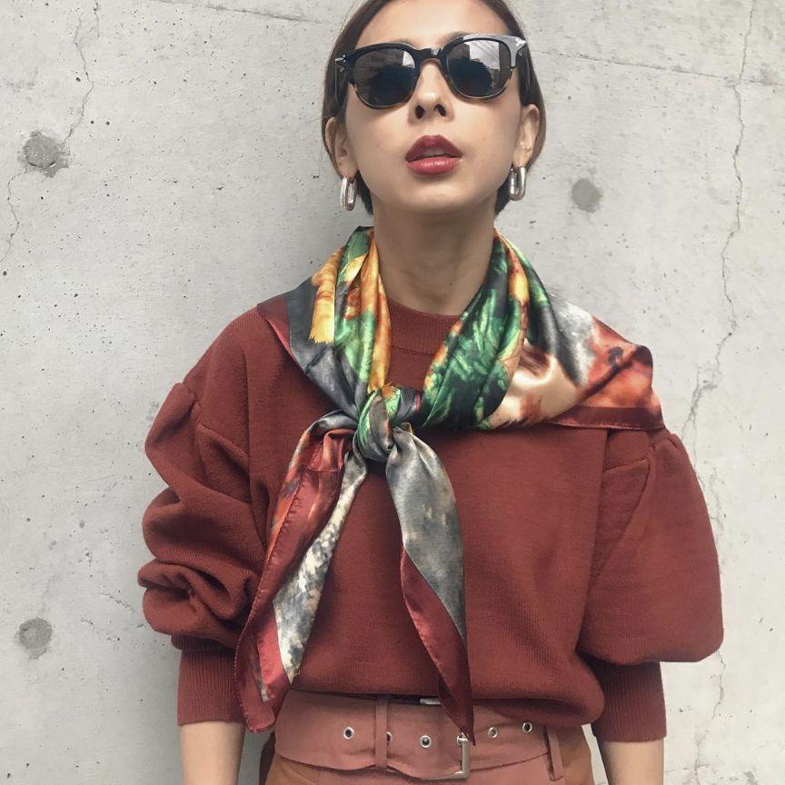 （ブランドロゴ）の人気ランキング Ameri VINTAGE KNIT SCARF MICHELIN ニット+セーター