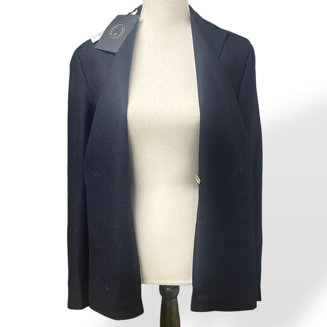 未使用品】T-JACKET /ネイビー ダブルブレスト テーラードジャケット - メルカリ