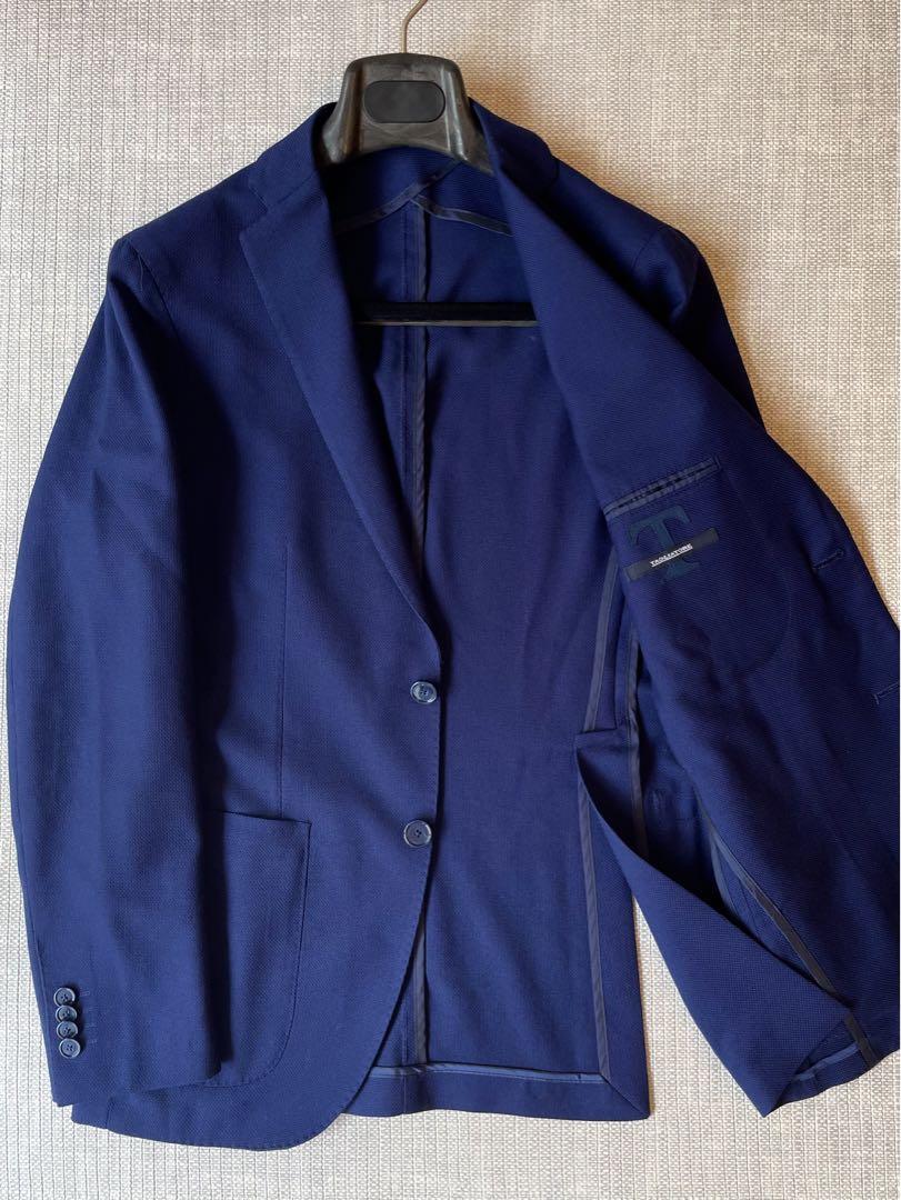 タリアトーレ⭐️ジャケット‼️44‼️定番ネイビーホップサック　春夏　極美品