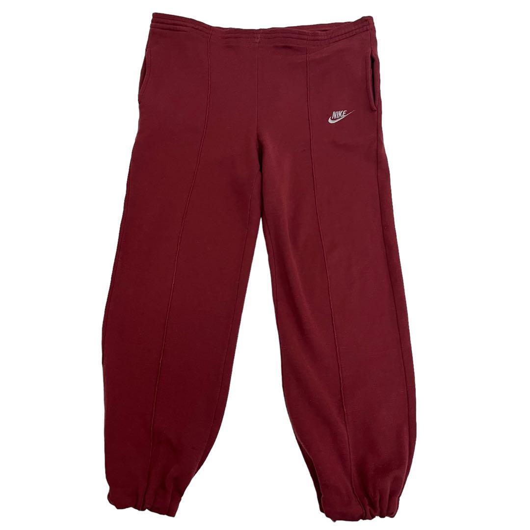 80\'s紺タグ NIKE /ナイキ スウェットジャージ  えんじ M  m383