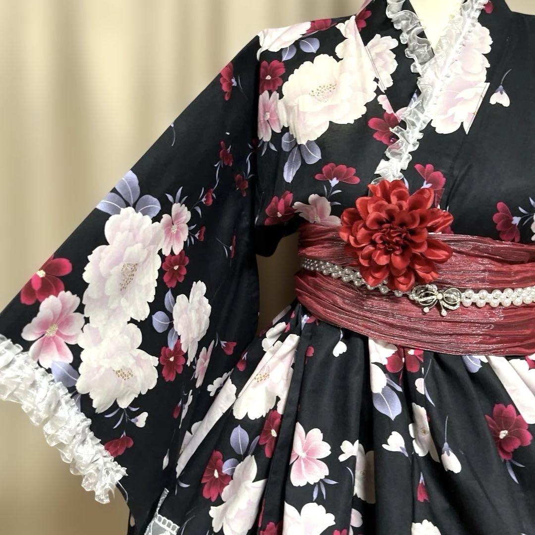 KJ① 浴衣 地雷系 量産型 ドレス 姫ギャル - メルカリ