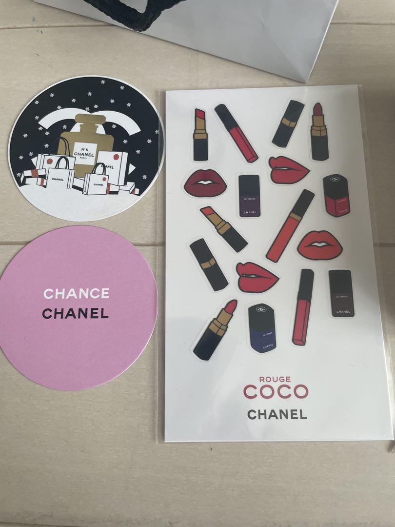 【送料込】 サイコロ シャネル CHANEL ノベルティー シール 香水 口紅 小物