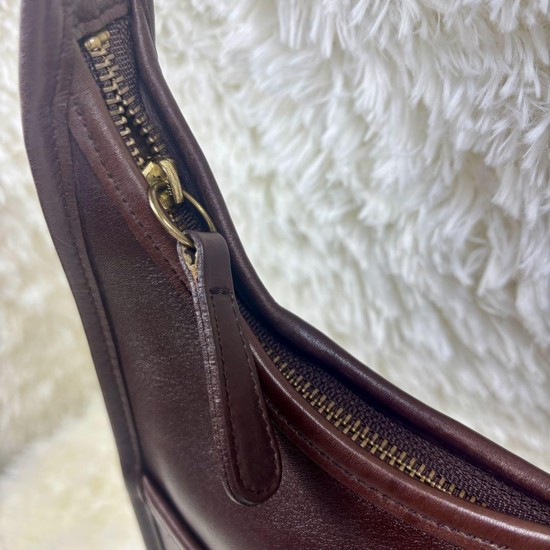 美品 coach コーチ オールドコーチ エルゴ 9033 ワンショルダー 茶