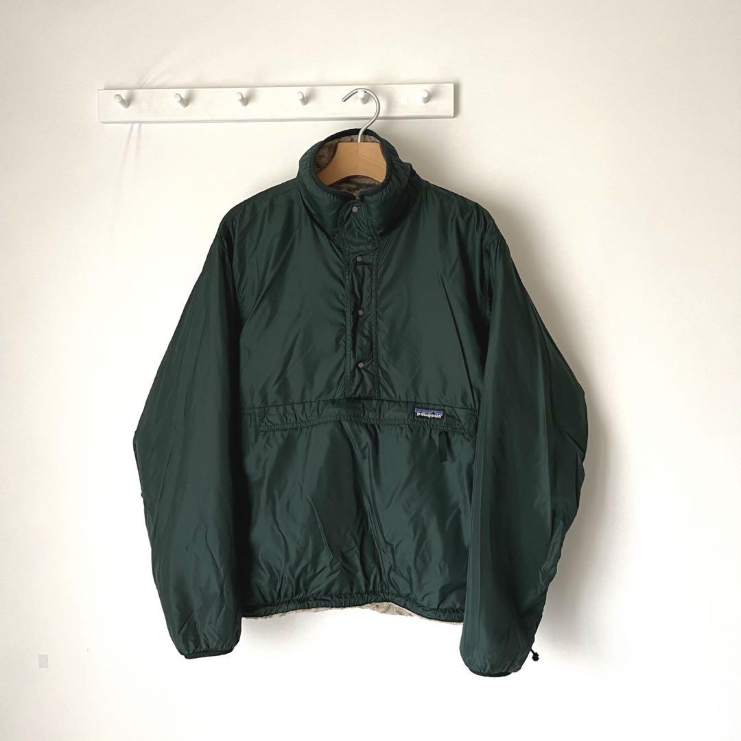 【USA製】90s Patagoniaグリセード マリ柄 リバーシブル フリース