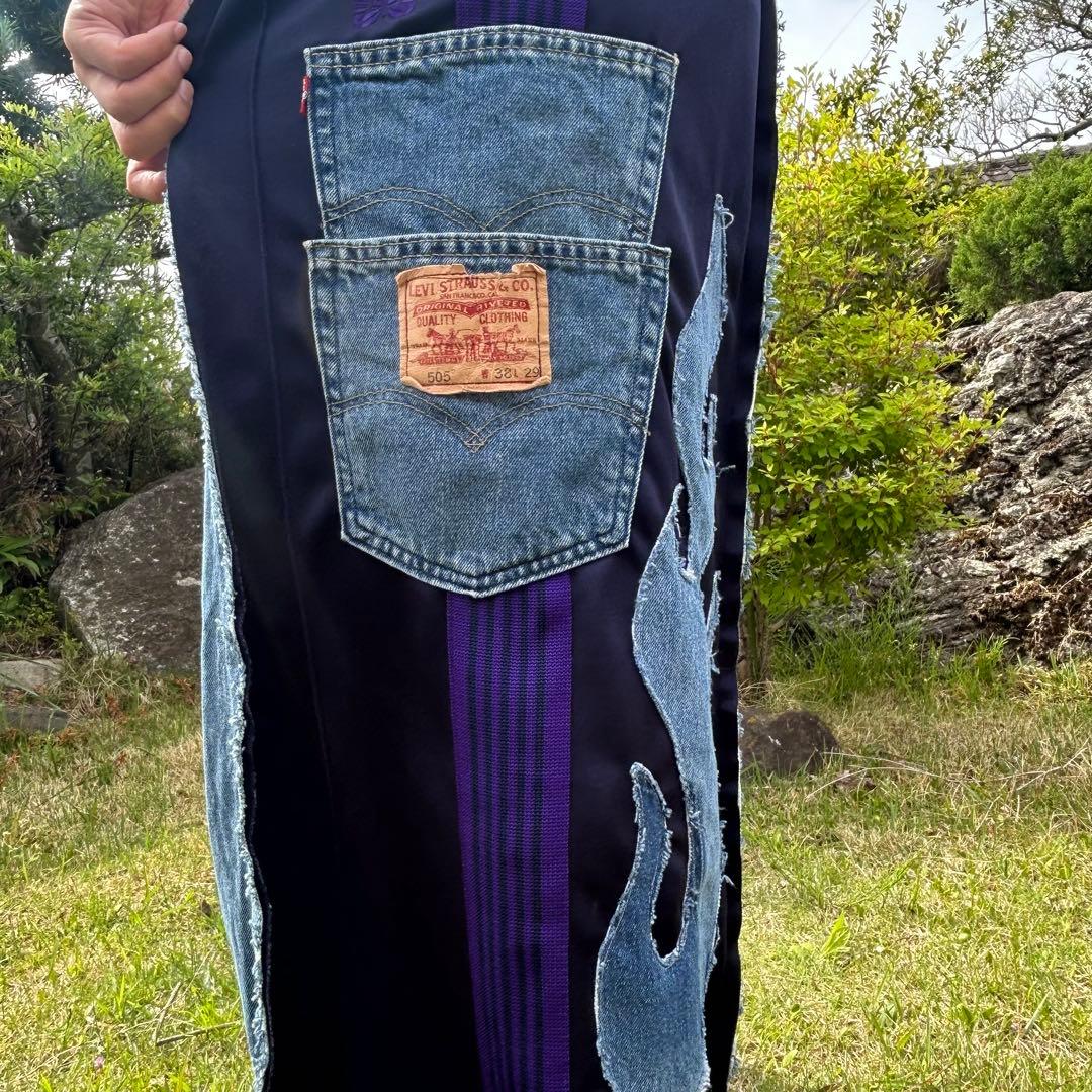 リメイクパンツ　ニードルス×リーバイス